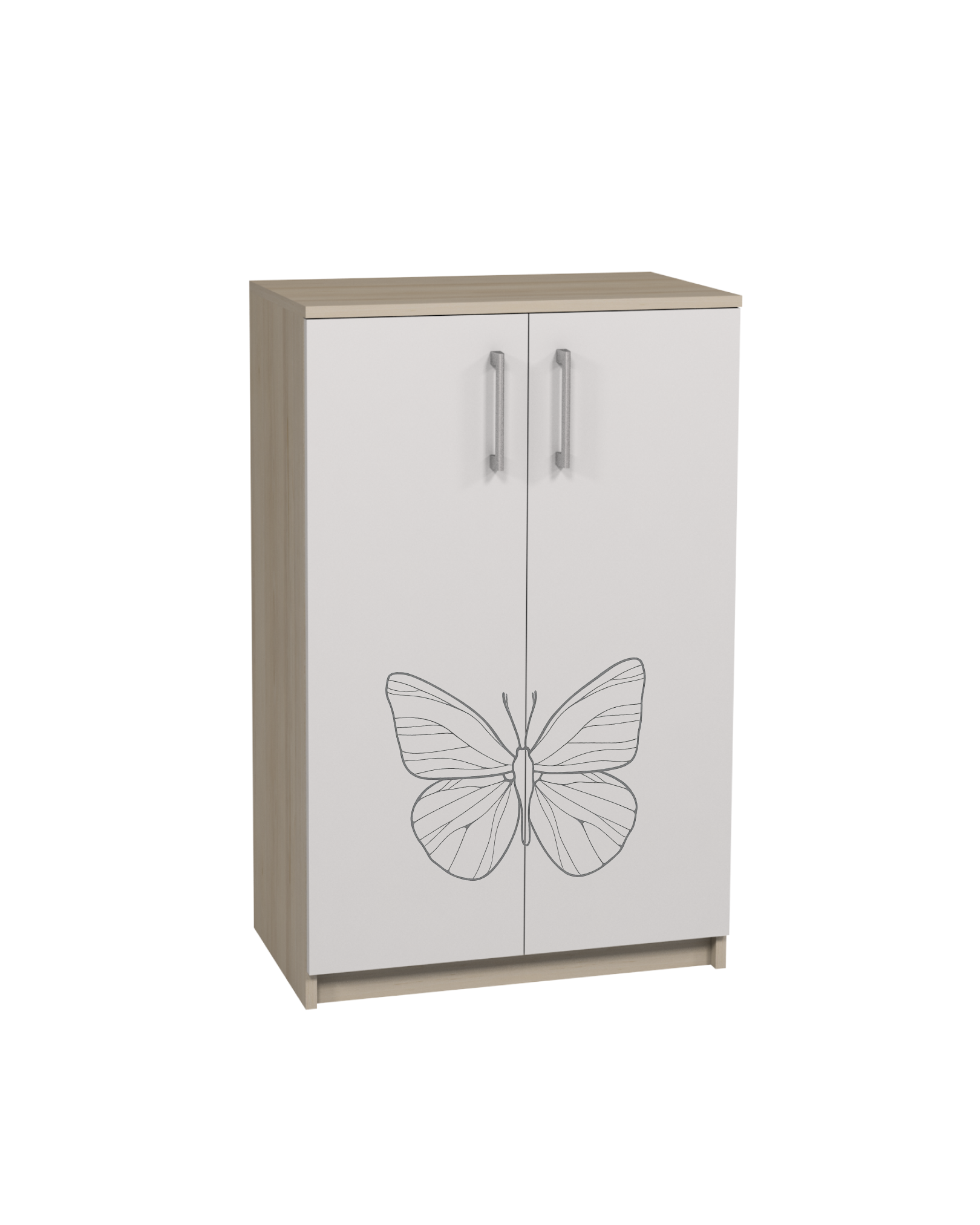 Шафа 2-дверна з фотодруком для кабінетів біології, для зберігання навчального матеріалу, АЛМАНТ, 702х405х1105 мм.